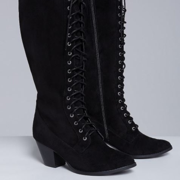 tall lace up boots wide calf
